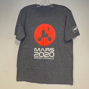 Mars 2020 Perseverance Grey Shirt TShirt Size Medium Nasa Unisex